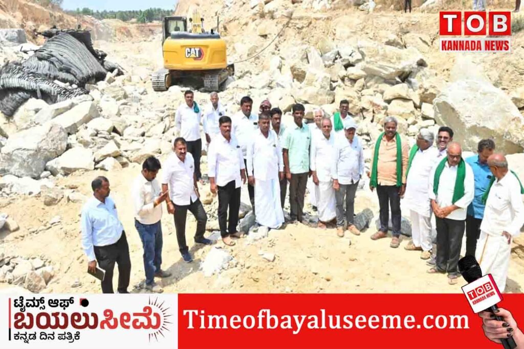 ಹೊಳಲ್ಕೆರೆ : ಏಪ್ರಿಲ್ 30 ರೊಳಗೆ ಕೆನಾಲ್‍ನಲ್ಲಿ ಟ್ರಯಲ್ ಆಗಿ ನೀರು ಹರಿಸಬೇಕಾಗಿರುವುದರಿಂದ ಕಾಮಗಾರಿ ಜರೂರಾಗಿ ಮುಗಿಸುವಂತೆ ಶಾಸಕ ಡಾ.ಎಂ.ಚಂದ್ರಪ್ಪ ಅಧಿಕಾರಿಗಳಿಗೆ ಮತ್ತು ಗುತ್ತಿಗೆದಾರರಿಗೆ ಸೂಚಿಸಿದರು.